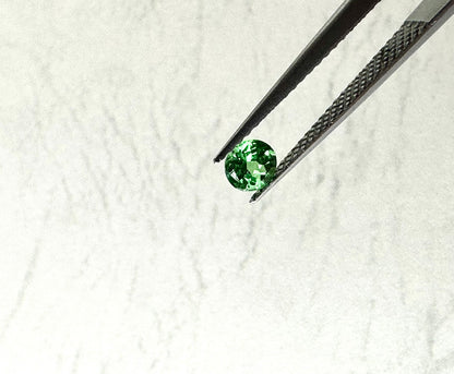 グリーンガーネット0.31ct/4mm｜山羊座の星座石・1月の誕生石