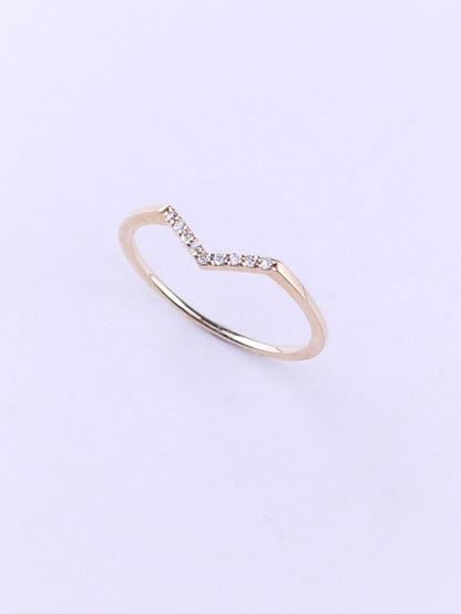 SOLD OUT［限定5セット］ダイヤ ネックレス＆ダイヤ V字 リング