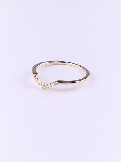 SOLD OUT［限定5セット］ダイヤ ネックレス＆ダイヤ V字 リング