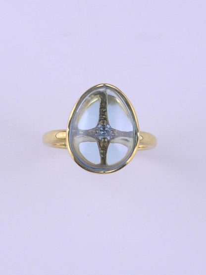ブルートパーズ リング｜ビズ・セレンディピティ｜双子座の星座石・11月誕生石