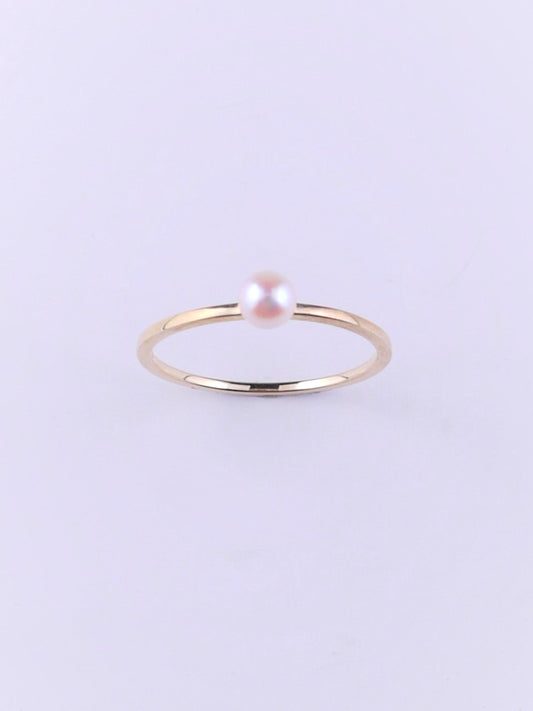 一粒パール リング｜蟹座の星座石・6月誕生石